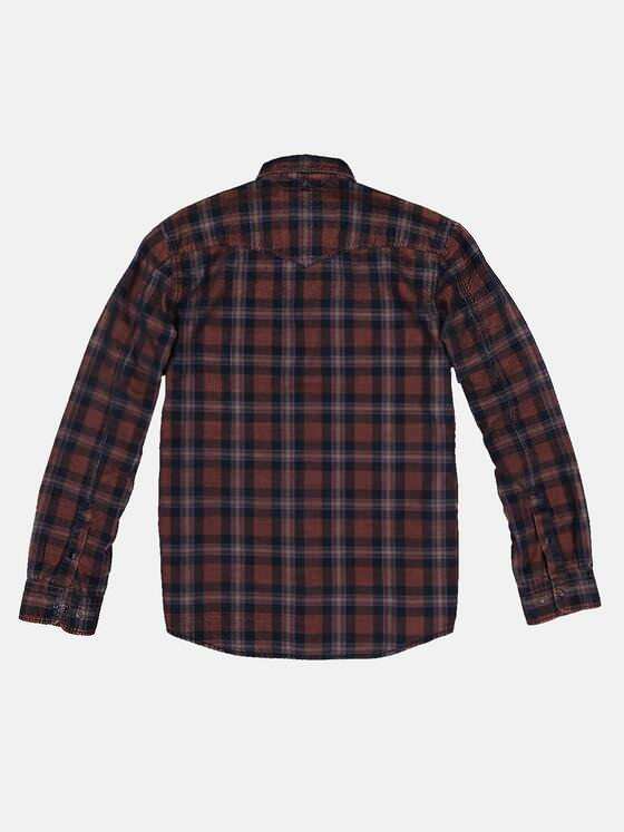 engbers Herren Karohemd Dunkelorange 31879