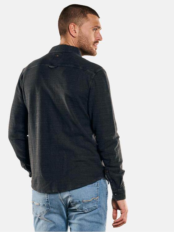 emilio adani Herren Polo-Shirt langarm Grau 33016