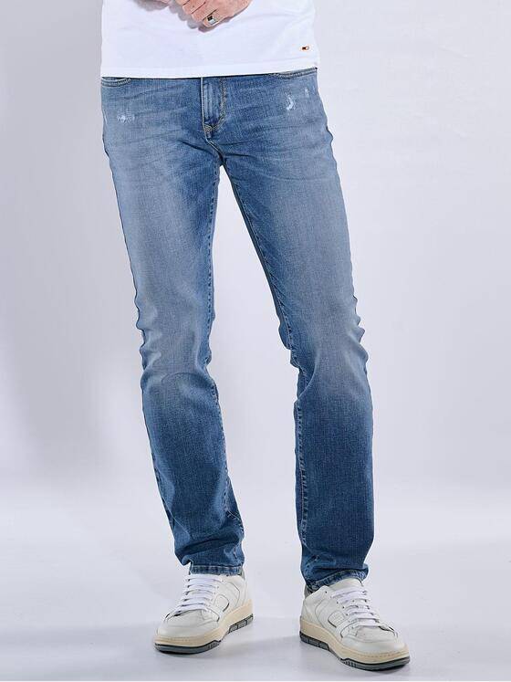 emilio adani Herren Super-Stretch-Jeans slim fit Blau 38348