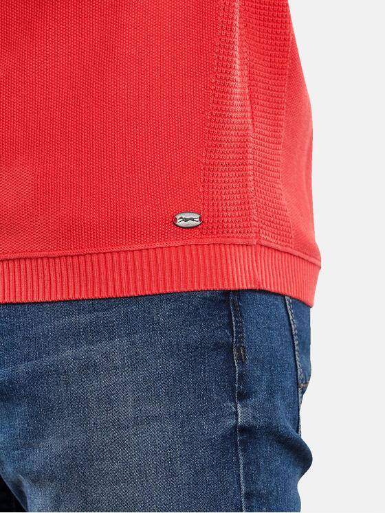 engbers Herren Pullover Rundhals Tomatenrot 31247