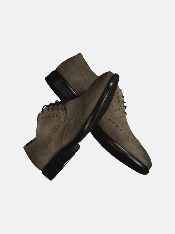 emilio adani Herren Budapester Business-Schnürer Beige 34953