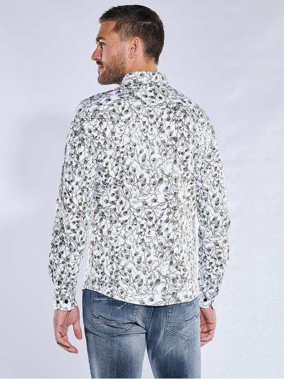 emilio adani Herren Langarm-Hemd slim fit Grün 38345