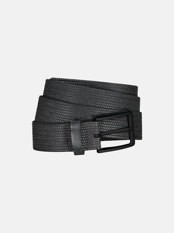 engbers Herren Ledergürtel Flechtoptik Dunkelgrau 32910