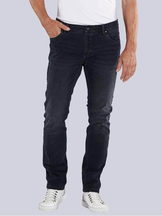 ENGBERS GERMANY Herren Super-Stretch-Jeans mit edler Struktur Blau 35543