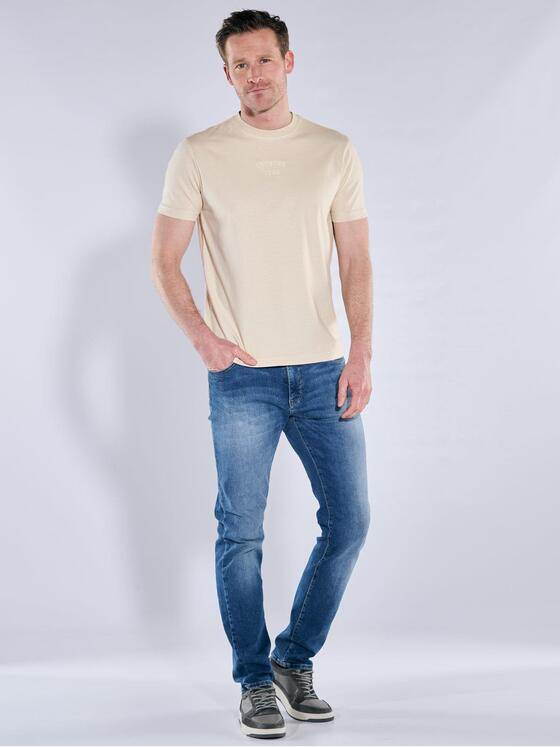 engbers Herren Rundhals T-Shirt Beige 39930