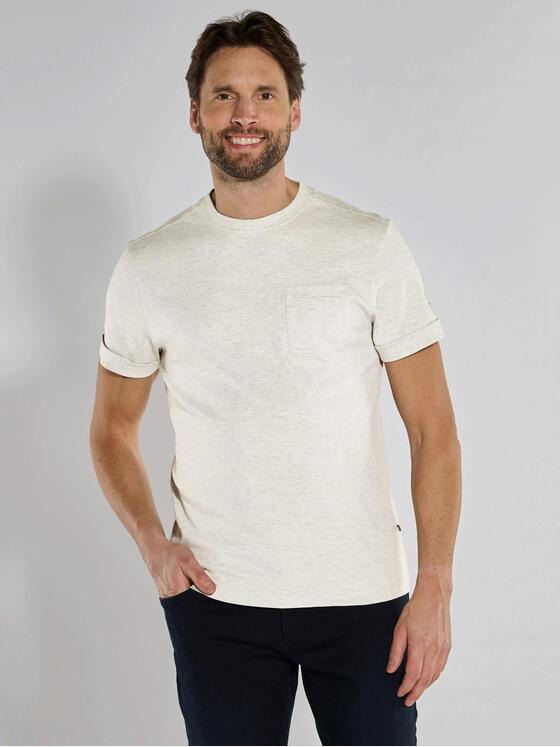 ENGBERS GERMANY Herren T-Shirt edel glänzend durch spezielles Garn Beige 36799