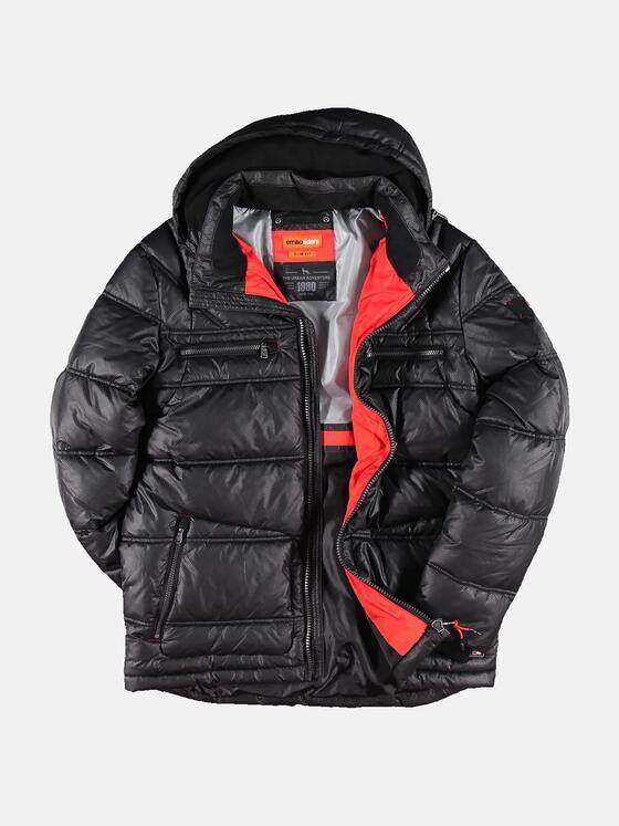 emilio adani Herren kurze Jacke in Golfballoptik Schwarz 30766