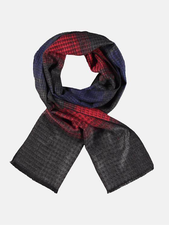 engbers Herren Mehrfarbiger Schal Bordeaux 30361