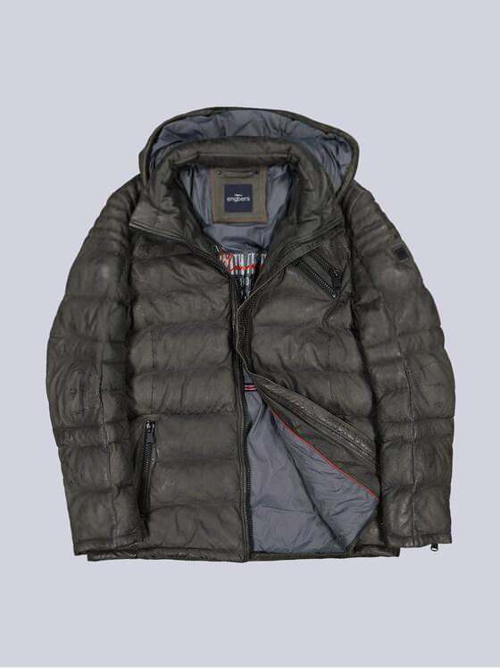 engbers Herren Lederjacke Schwarzbraun 39300