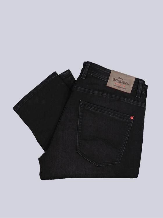 engbers Herren Superstretch-Jeans slim fit Schwarz 35414