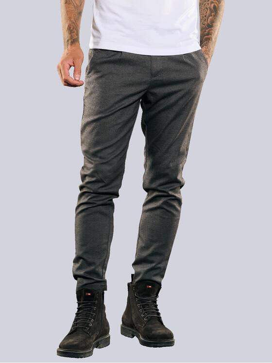 emilio adani Herren Chino slim fit Grau 35537