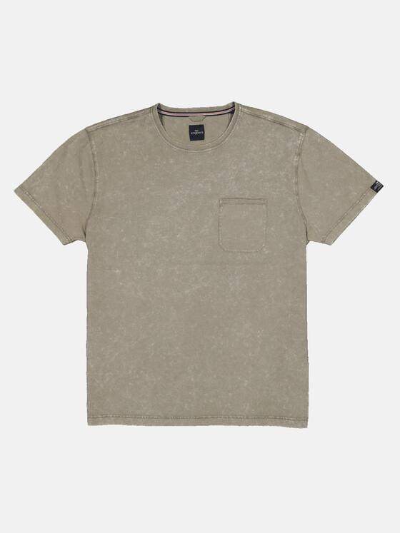 engbers Herren T-Shirt uni Braunbeige 33405