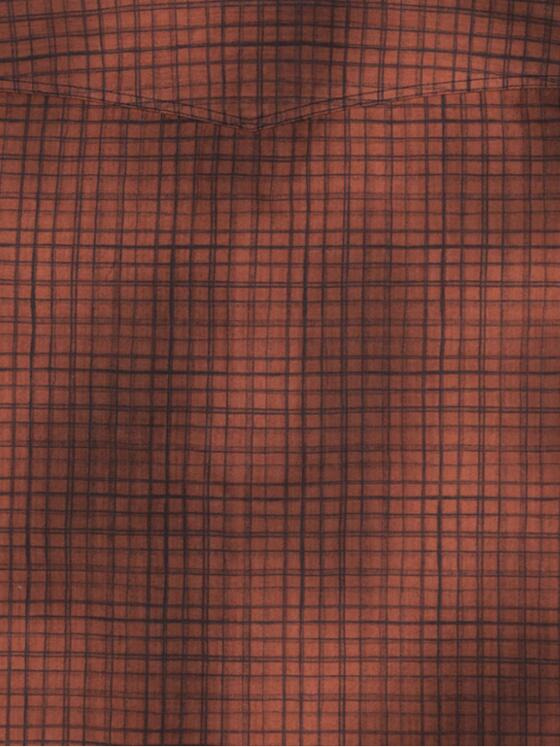 engbers Herren Kurzarm-Hemd gemustert Orange 34451