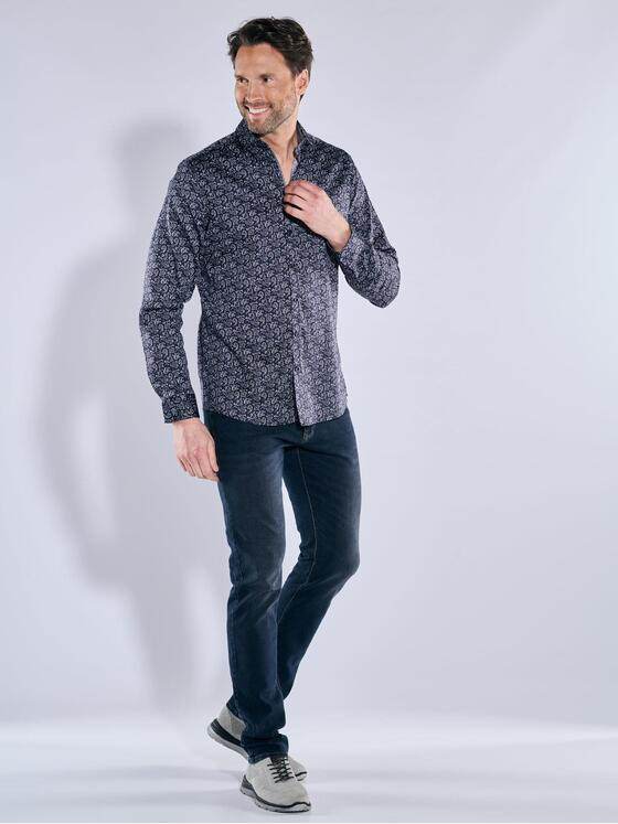 engbers Herren Langarm-Hemd "My Favorite" Saphirblau 38503