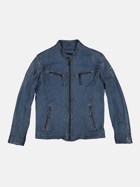 engbers Herren Lederjacke regular Blau 34213
