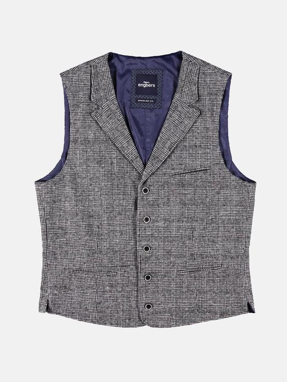engbers Herren Sakkoweste in hochelatischer Warenqualität Anthrazit 30243