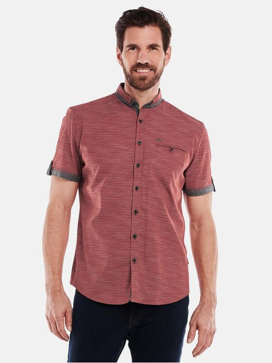 engbers Herren Hemd kurzarm Rot 34274