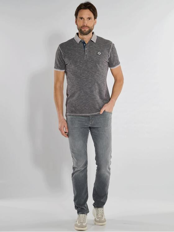 engbers Herren T-Shirt mit Polo-Kragen Grau 36190