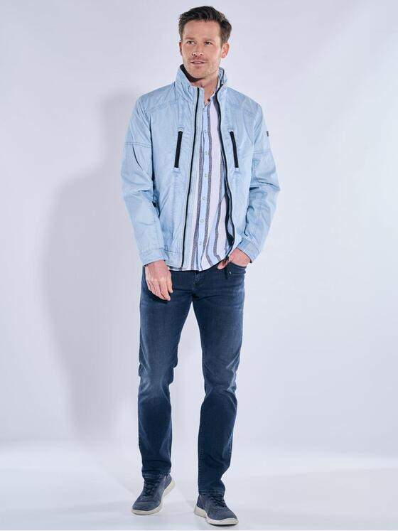 engbers Herren Baumwoll-Jacke Hellblau 40272