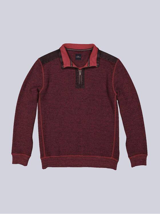 engbers Herren Sweatshirt mit Stehkragen Rot 35643