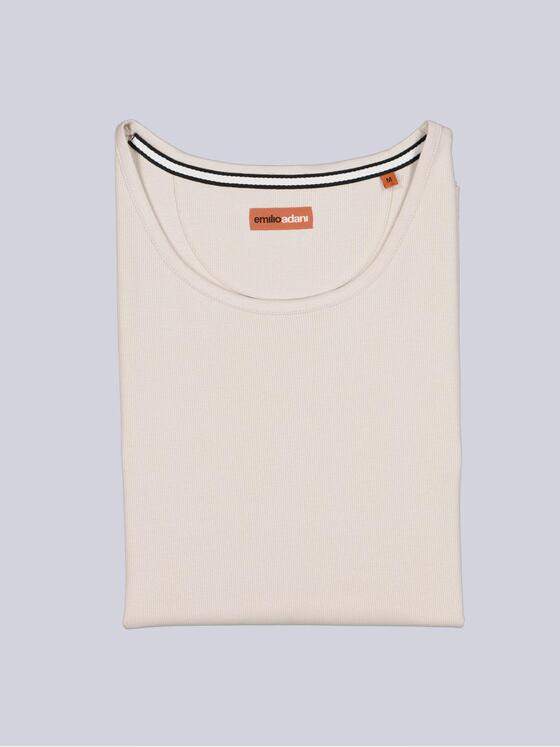 emilio adani Herren Rundhals T-Shirt Beige 38937