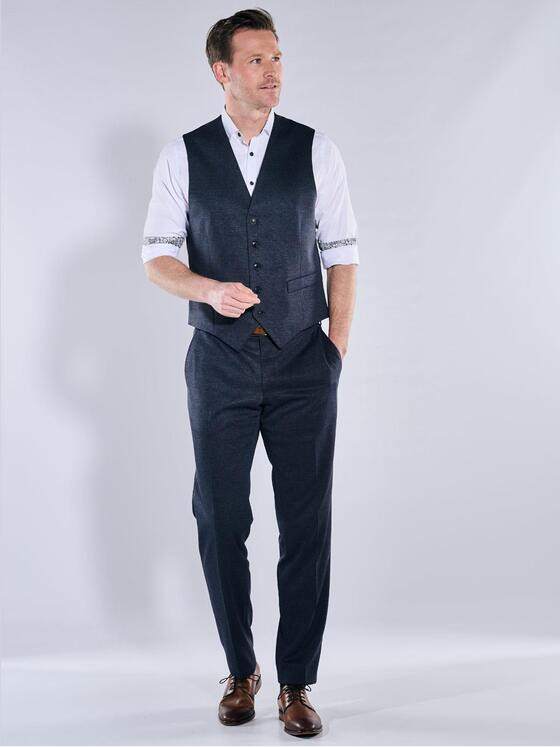 engbers Herren Anzug-Weste aus flexiblem Warenmaterial Saphirblau 39503