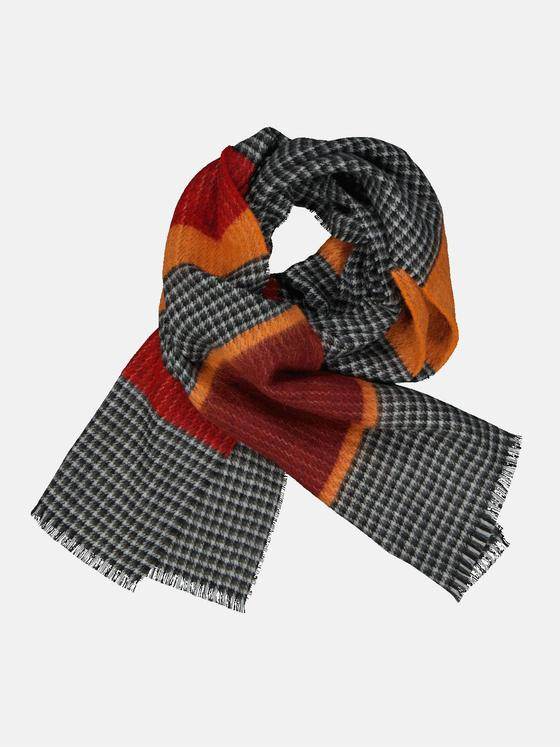 engbers Herren Strickschal gemustert Rostorange 33861