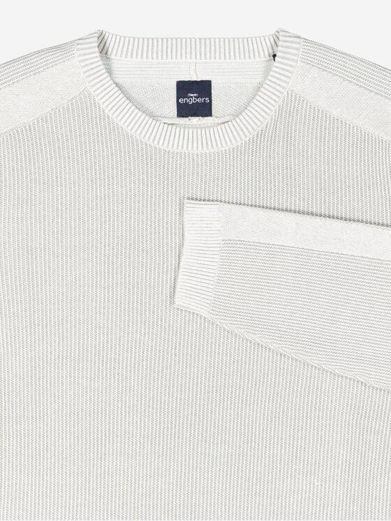 engbers Herren Pullover strukturiert Grau 37439