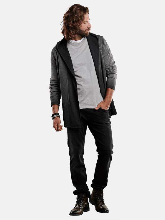 emilio adani Herren lässiger Cardigan mit innovativem Farbverlauf Grau 28820