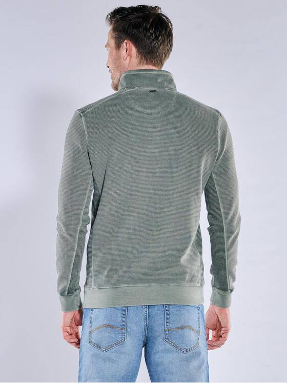 engbers Herren Sweatshirt mit Stehkragen Oliv 40083