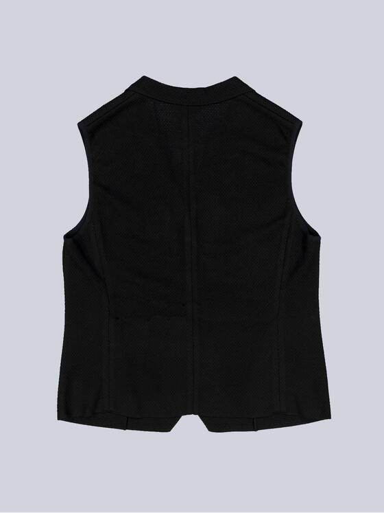 emilio adani Herren Sakko-Weste slim fit Schwarz 35266