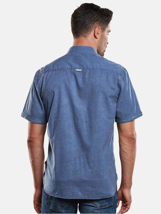 engbers Herren Hemd uni Saphirblau 31333
