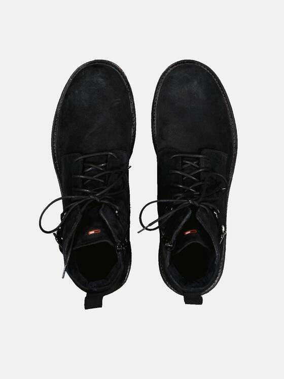 emilio adani Herren Boots im Biker-Stil Schwarz 33584