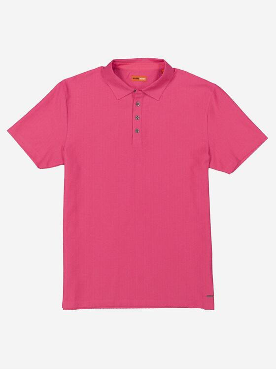emilio adani Herren Polo-Shirt strukturiert Violett 37292