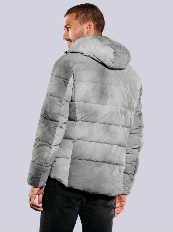 emilio adani Herren Steppjacke mit Kapuze Grau 35426