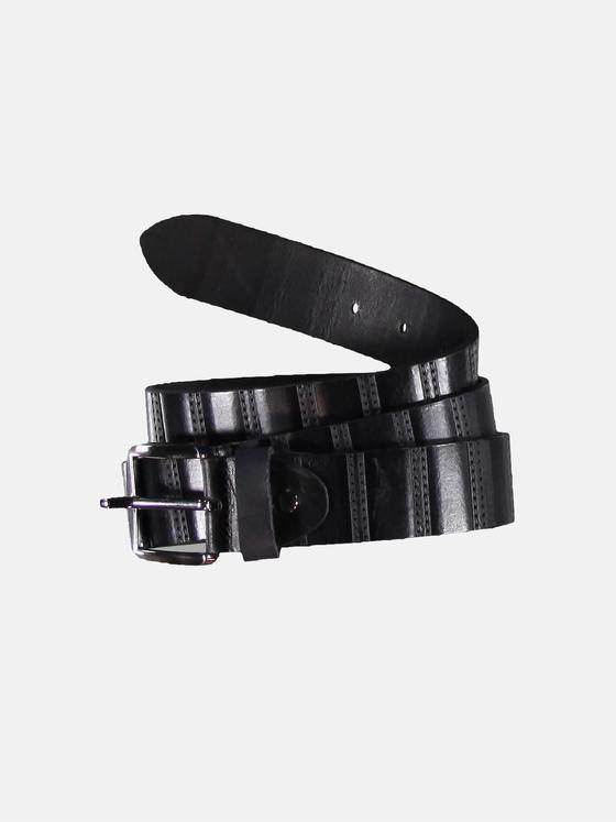 engbers Herren Stilvoller Ledergürtel Schwarz 30527