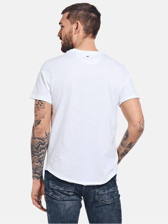 emilio adani Herren Basic-Shirt "My Favorite" Reinweiss 33484