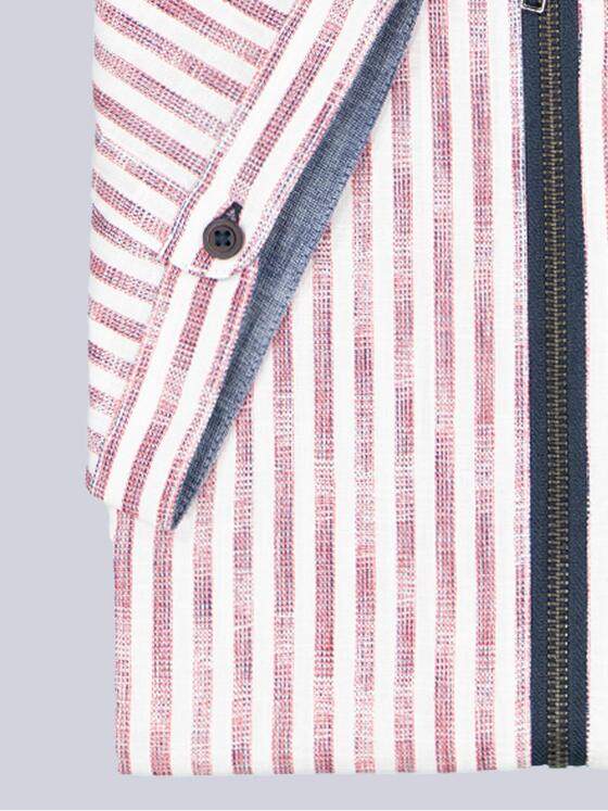 engbers Herren Kurzarm-Hemd strukturiert Rot 38770