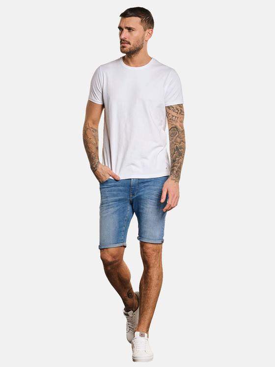 emilio adani Herren Denim-Bermuda Blau 33178