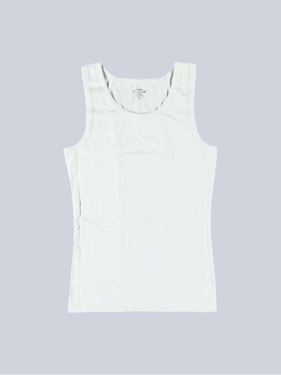 emilio adani Herren Tank Top uni Weiß 39674