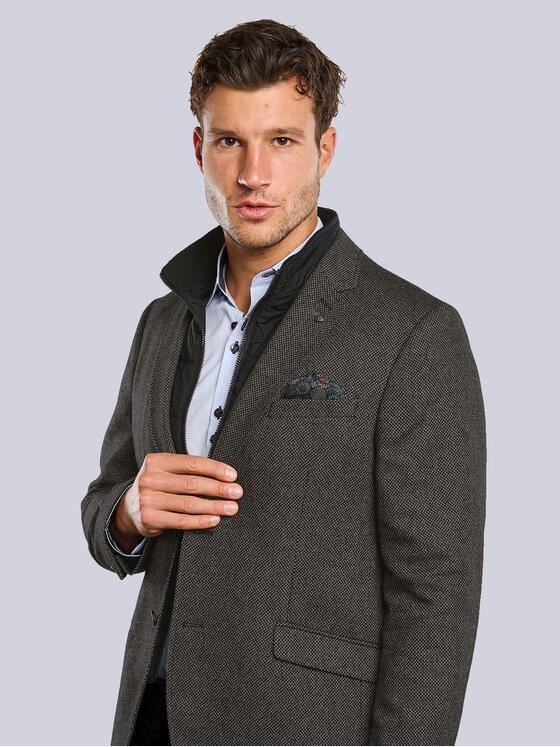 engbers Herren Sakko mit Inlet Schokobraun 33597