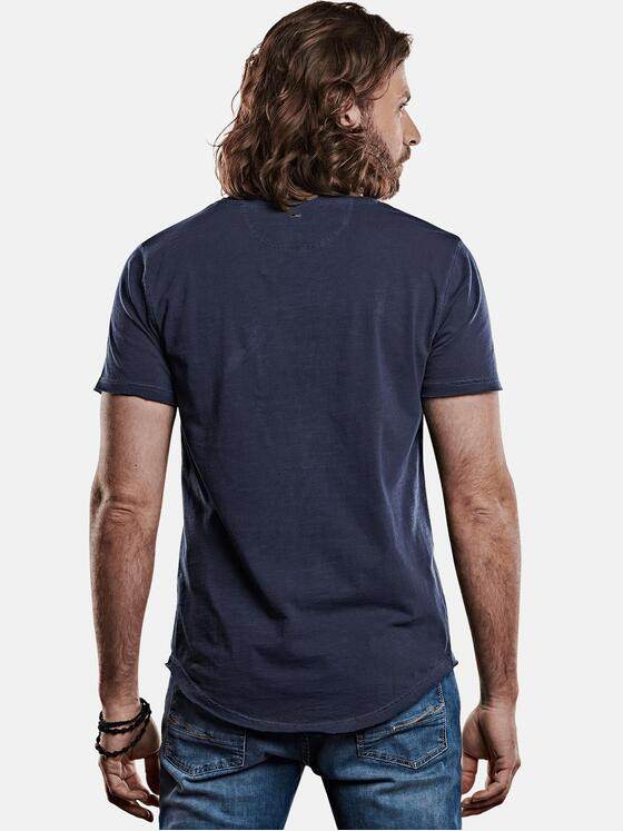 emilio adani Herren Rundhals T-Shirt Blau 27711
