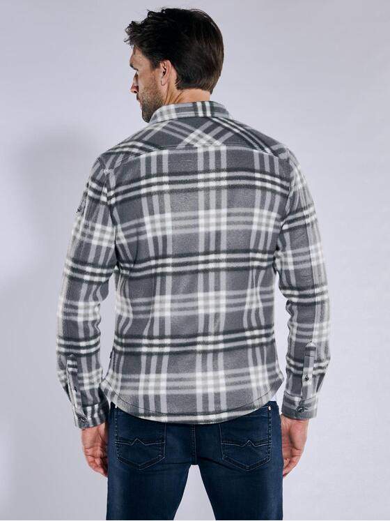engbers Herren Flauschiges Overshirt kariert Anthrazit 37578