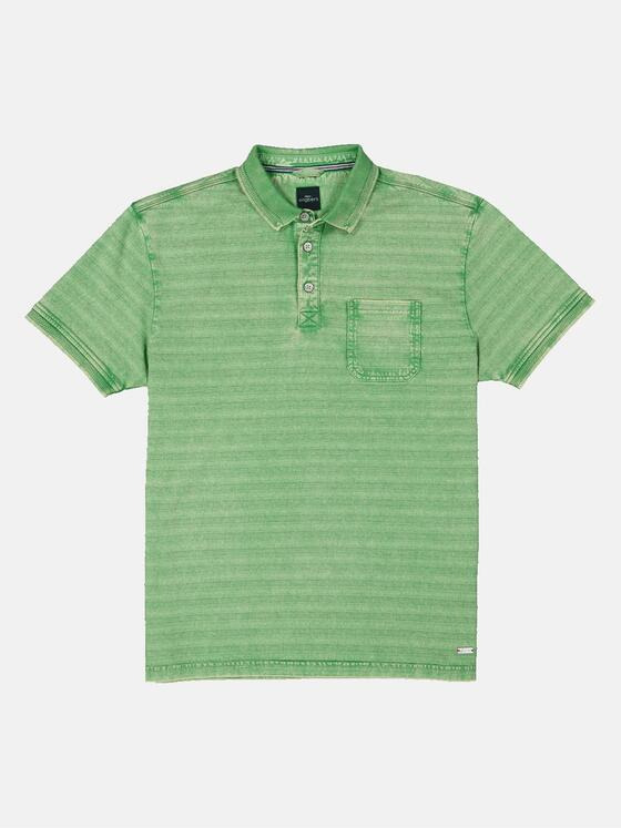 engbers Herren Polo-Shirt gestreift Grün 34528