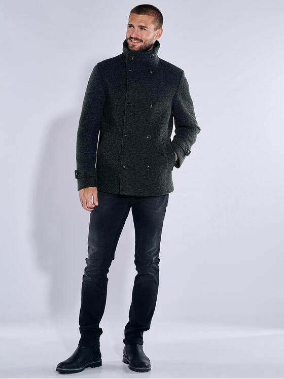 emilio adani Herren Mantel regular Anthrazit 37575