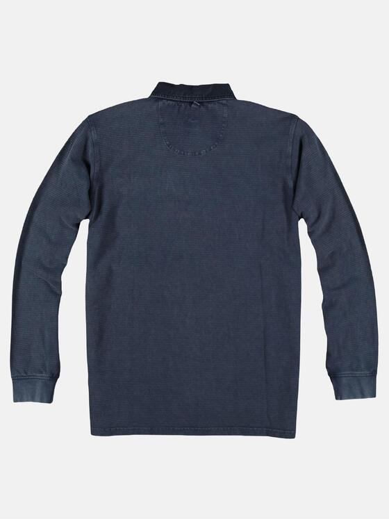 engbers Herren Poloshirt langarm Marineblau 28914