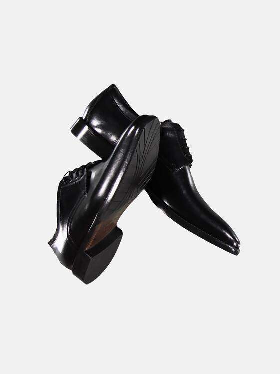 emilio adani Herren Modischer Business-Schuh Schwarz 30309