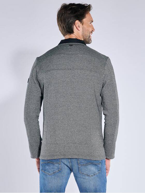 engbers Herren Sweatjacke mit Stehkragen Grau 39538