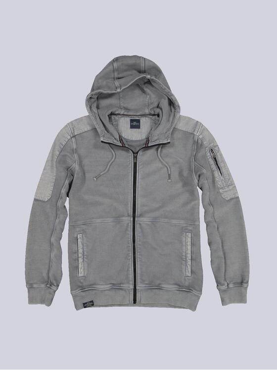 engbers Herren Sweatjacke mit Kapuze Grau 35595