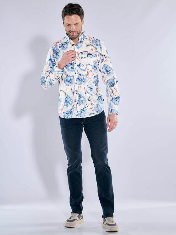 engbers Herren Langarm-Hemd regular Tuerkis 38665